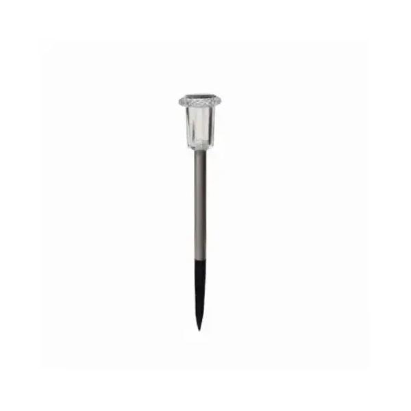 139936 8 in. Stainless Steel Mini Solar LED Color-Changing Pathway Light - Metal & Acrylic - Pack of 24