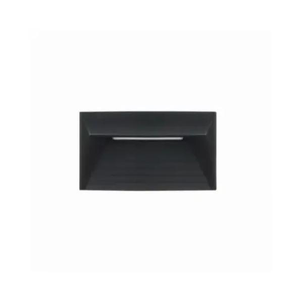 139828 Metal Deck or Stair Light, Black - Pack of 2