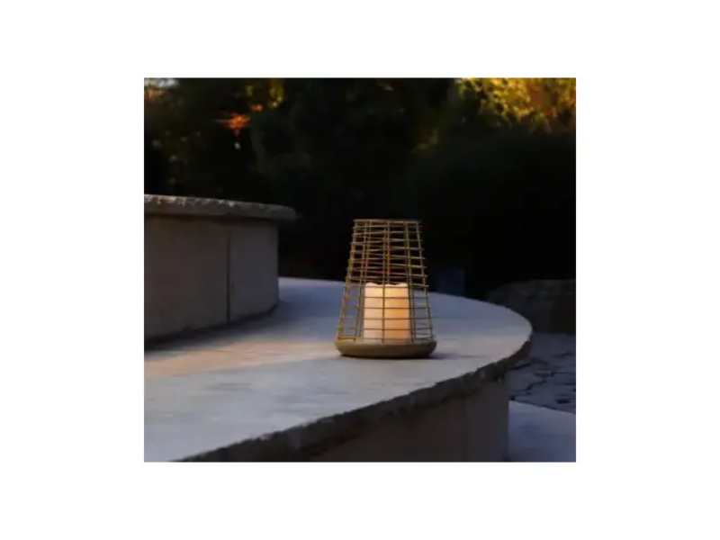 139600 9.72 in. Solar Bamboo Light