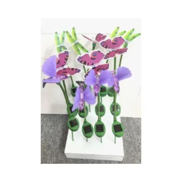 Solar Fiber Optic Stick Light - Assorted Colors - Pack of 12 - Whimsical Design