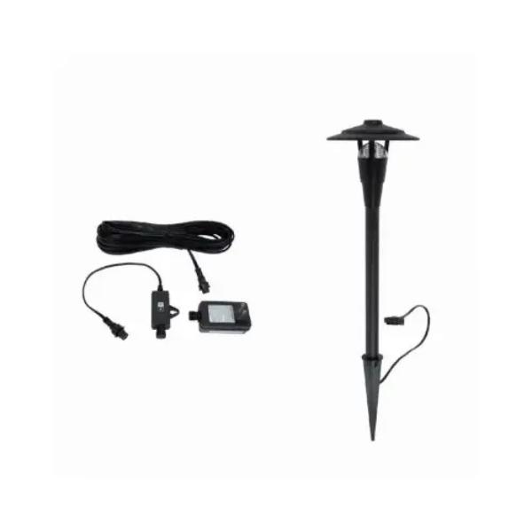 139756 Dome Pathway Light Kit - Black Metal