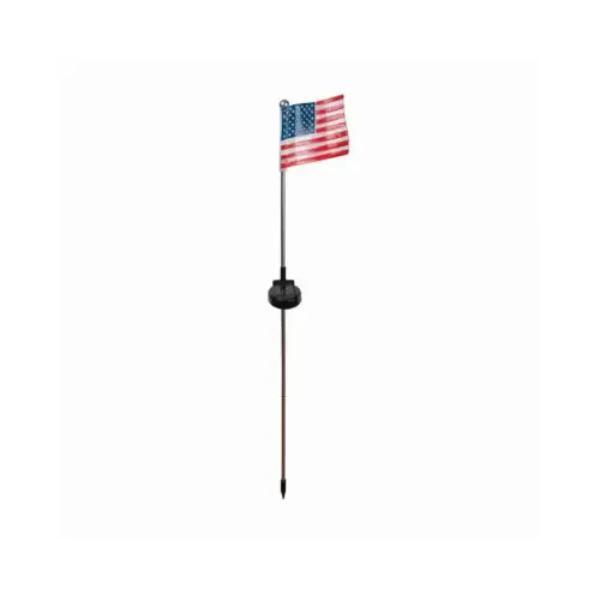 138364 29.5 in. Solar USA Flag LED Stick Light - Pack of 6