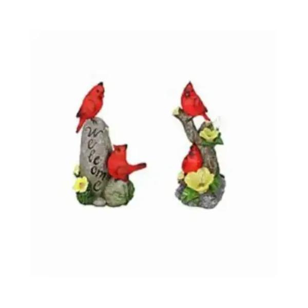 139935 Solar LED Cardinals Statue, Assorted Color
