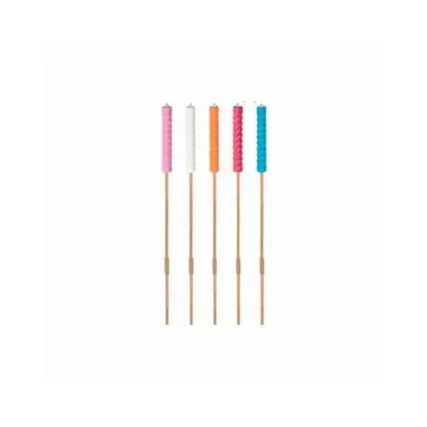 139933 35 in. Solar LED Swirl Candle Stick Light - Pack of 36