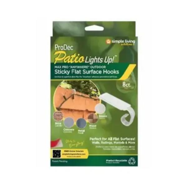 Picture of Simple Living Solutions 138186 7.25 in. Sticky FLT Hooks - 8 Count