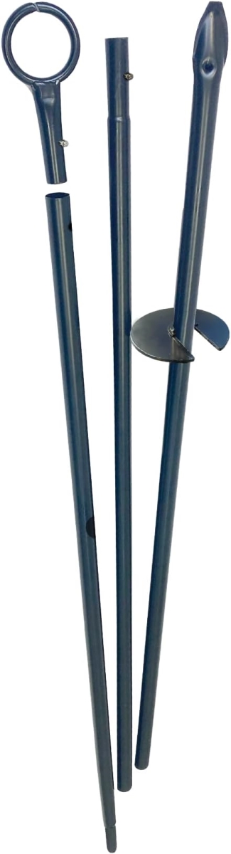 138105 9 ft. String Light Patio Pole for Outdoor Use, Canopy Lighting - Weddings & Engagement Parties, Black