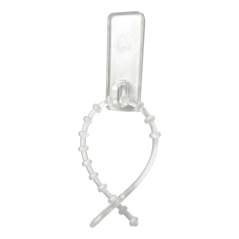 Picture of Simple Living Solutions 138184 Max Pro Plastic Sticky Ties&#44; White - Large - 12 Count