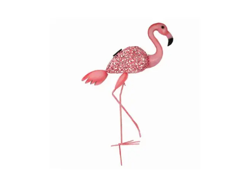 139940 Solar Metal Art Flamingo