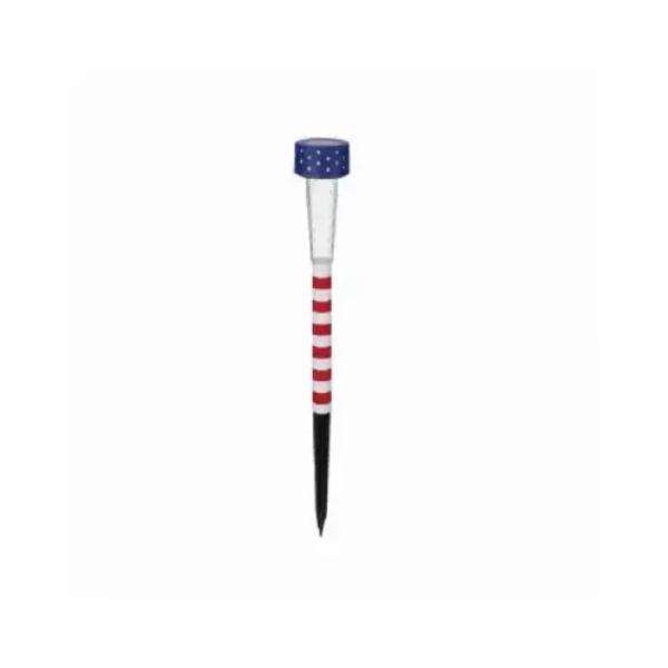138398 Plastic Solar USA Pathway Lights - Pack of 12