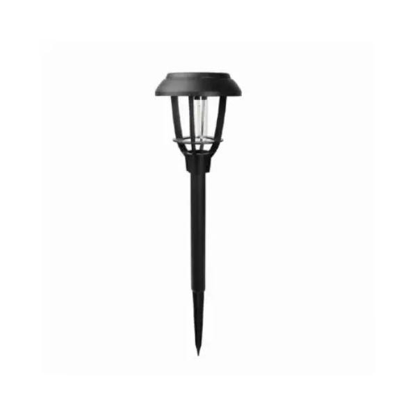 139563 Plastic Solar Filament LED Pathway Light, Black - Pack of 9