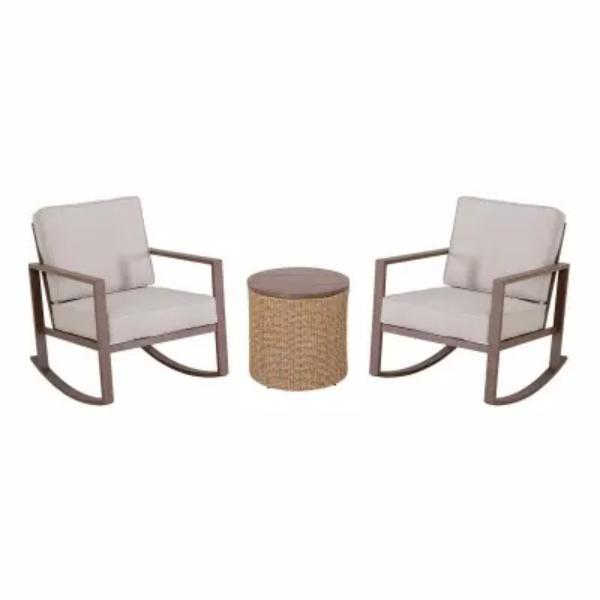138339 Grand Valley Rocking Chair Chat Set - 3 Piece