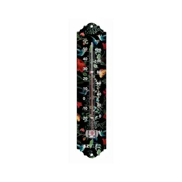 140330 12 in. Metal Indoor & Outdoor Thermometer Birds N Bloom