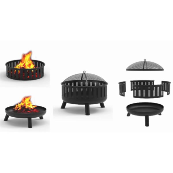 140564 28 in. 3-in-1 Fire Pit - Wood Burning