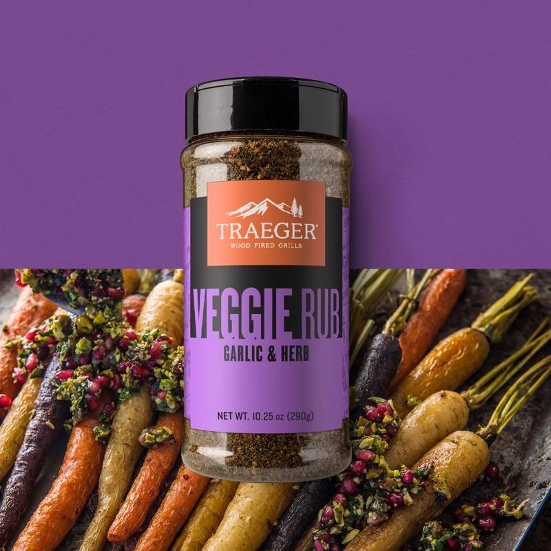 Picture of Traeger Pellet Grills 140963 10.25 oz Plastic Bottle Rub - Garlic & Paprika Veggie