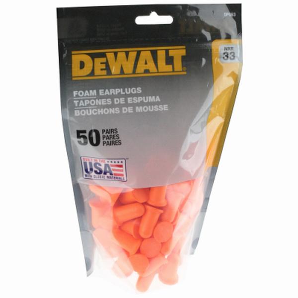 Disposable Foam Bell Shape, 33 dB, Orange, 1 PR