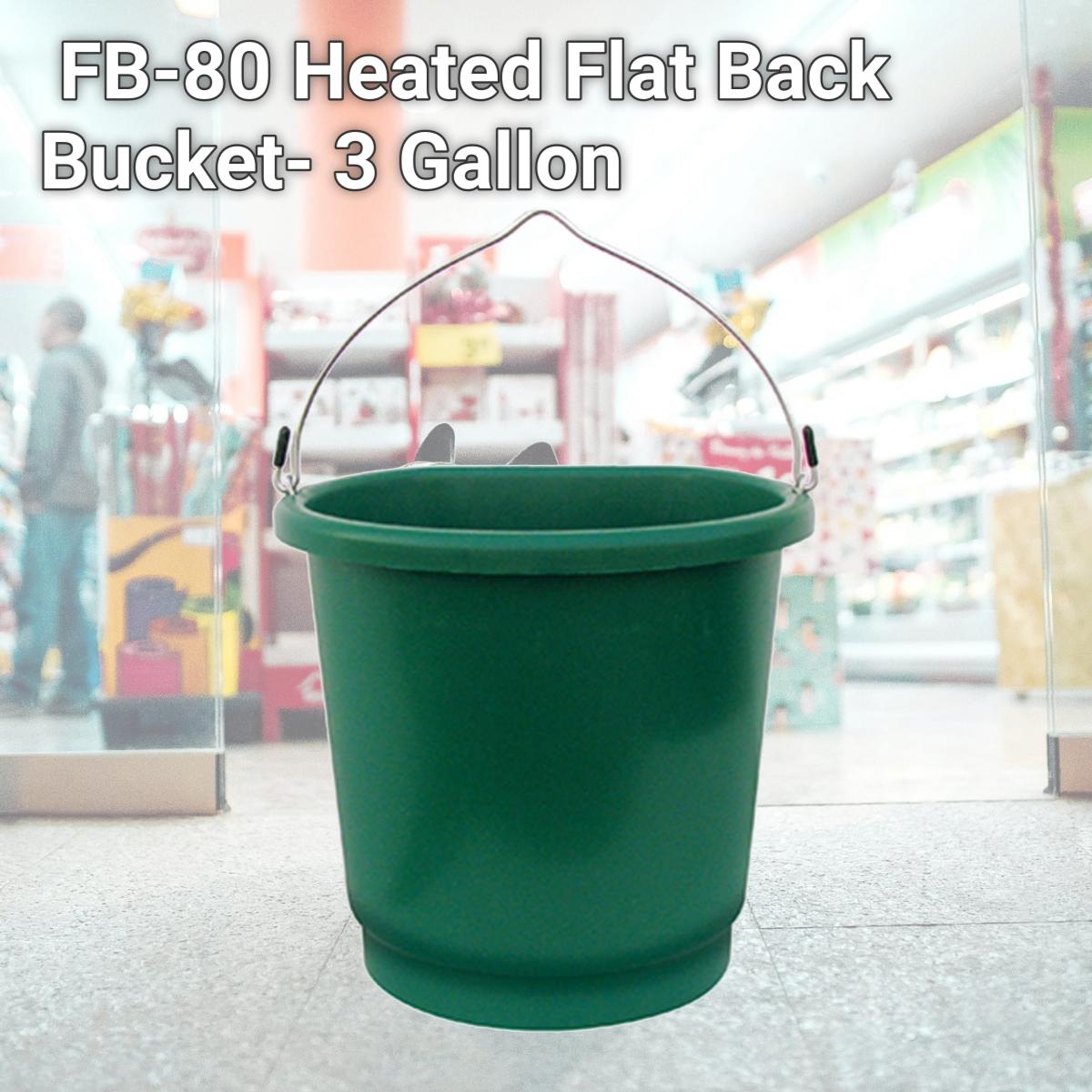 Picture of Farm Innovators FB-80 Heated Flat Back Bucket- 3 Gallon