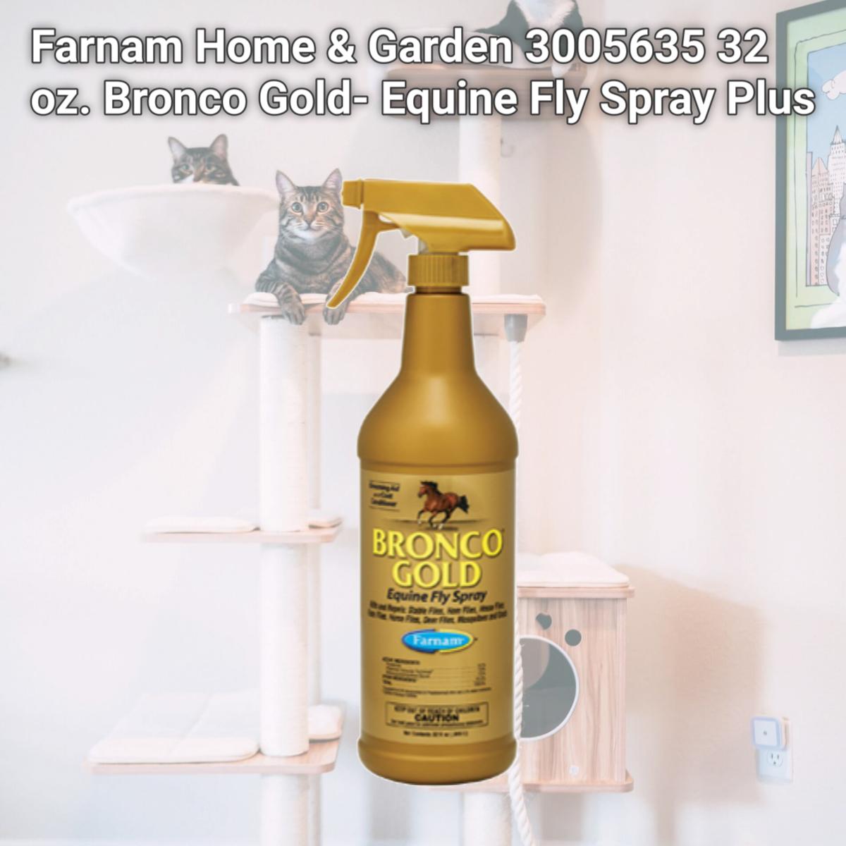 Picture of Farnam Home & Garden 3005635 32 oz. Bronco Gold- Equine Fly Spray Plus