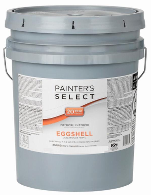 5 gal Painters Select Pastel Base Interior Exterior Eggshell Acrylic Latex Paint - Tintable White -  True Value Manufacturing, TR751646