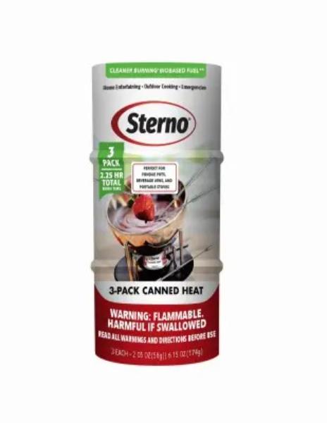 Picture of Sterno 142049 Ethanol Can Heat - Pack of 3