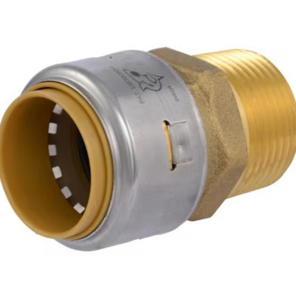 Picture of Sharkbite & Cash Acme 143034 1 x 1 in. MIP Push-Fit Straight Pipe Connector&#44;