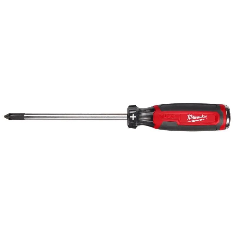 Picture of Milwaukee Electric Tool 144783 6 in. No.2 Phillips Demolition Screwdriver with Cushion Grip - Black & Red