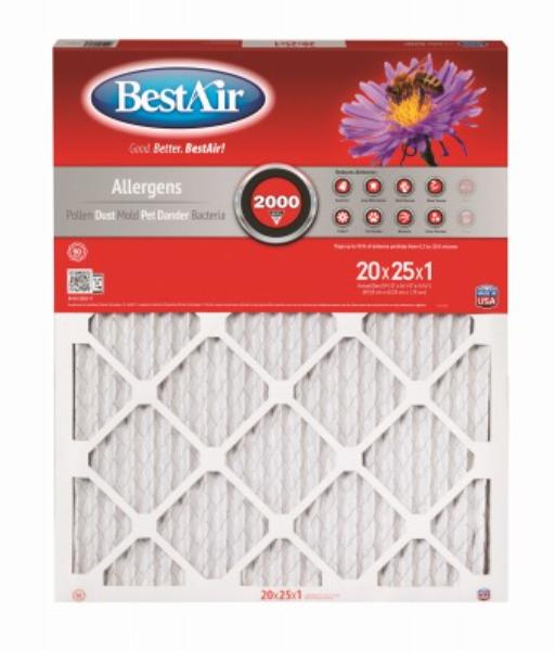 118927 20 x 25 x 1 in. Furnace Filter - Pack of 12