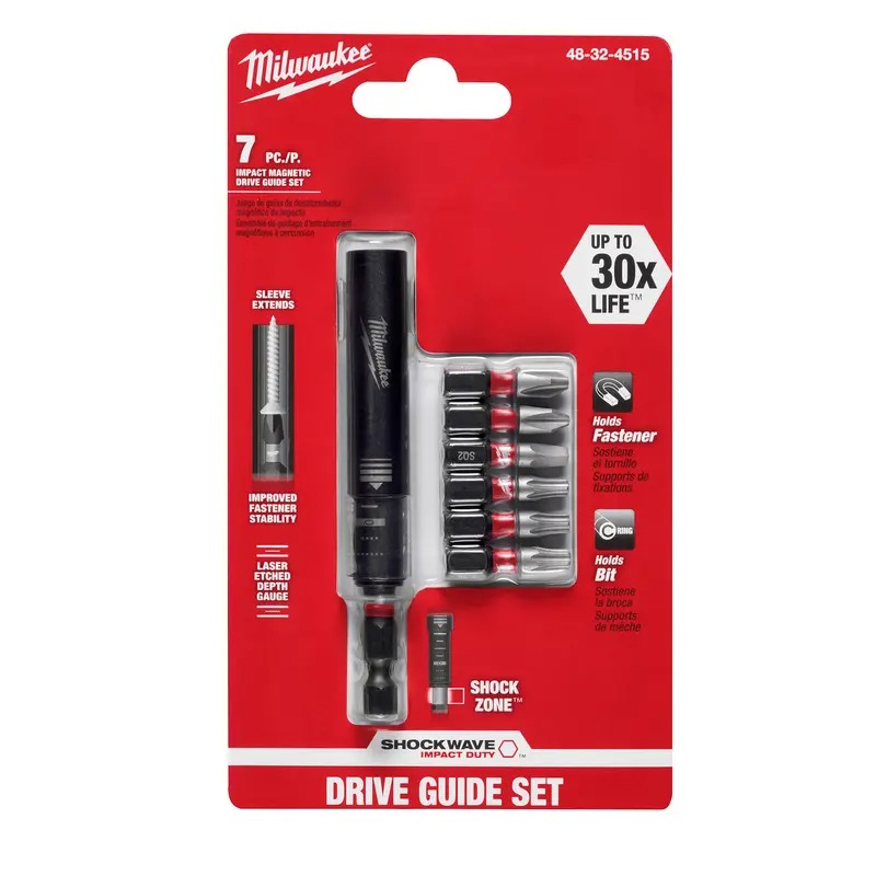 Picture of Milwaukee Electric Tool 143833 3 in. Impact Magnetic Drive Guide & Bit Set - 7 Piece