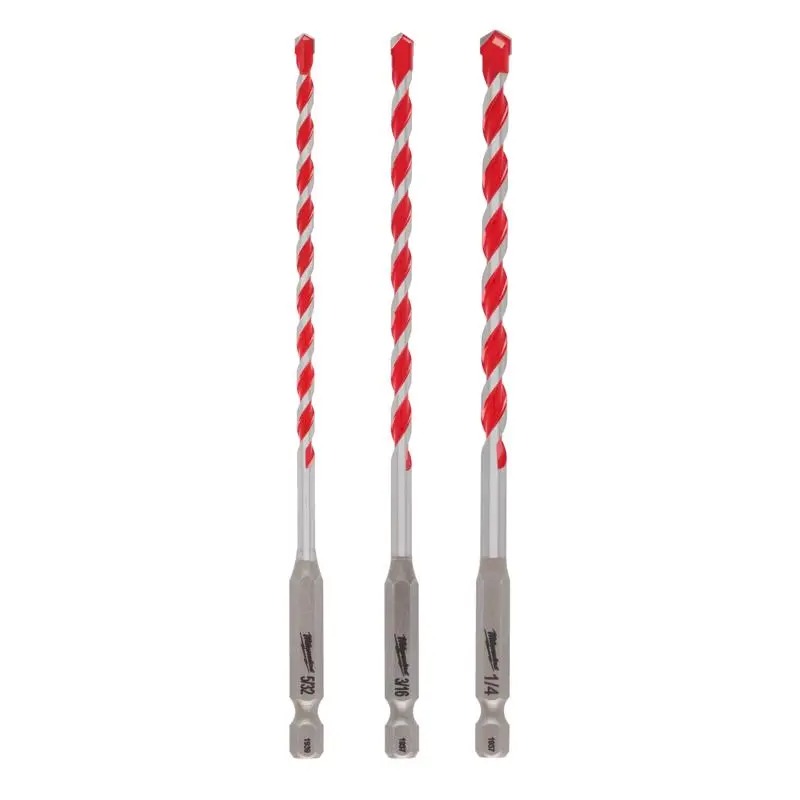 Picture of Milwaukee Electric Tool 142419 6 in. Carbide Hammer Drill Bit Set - 3 Piece