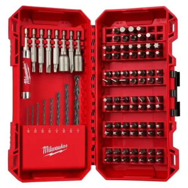 Picture of Milwaukee Electric Tool 143819 Drill & Driver Bit Set&#44; Silver - 95 Piece