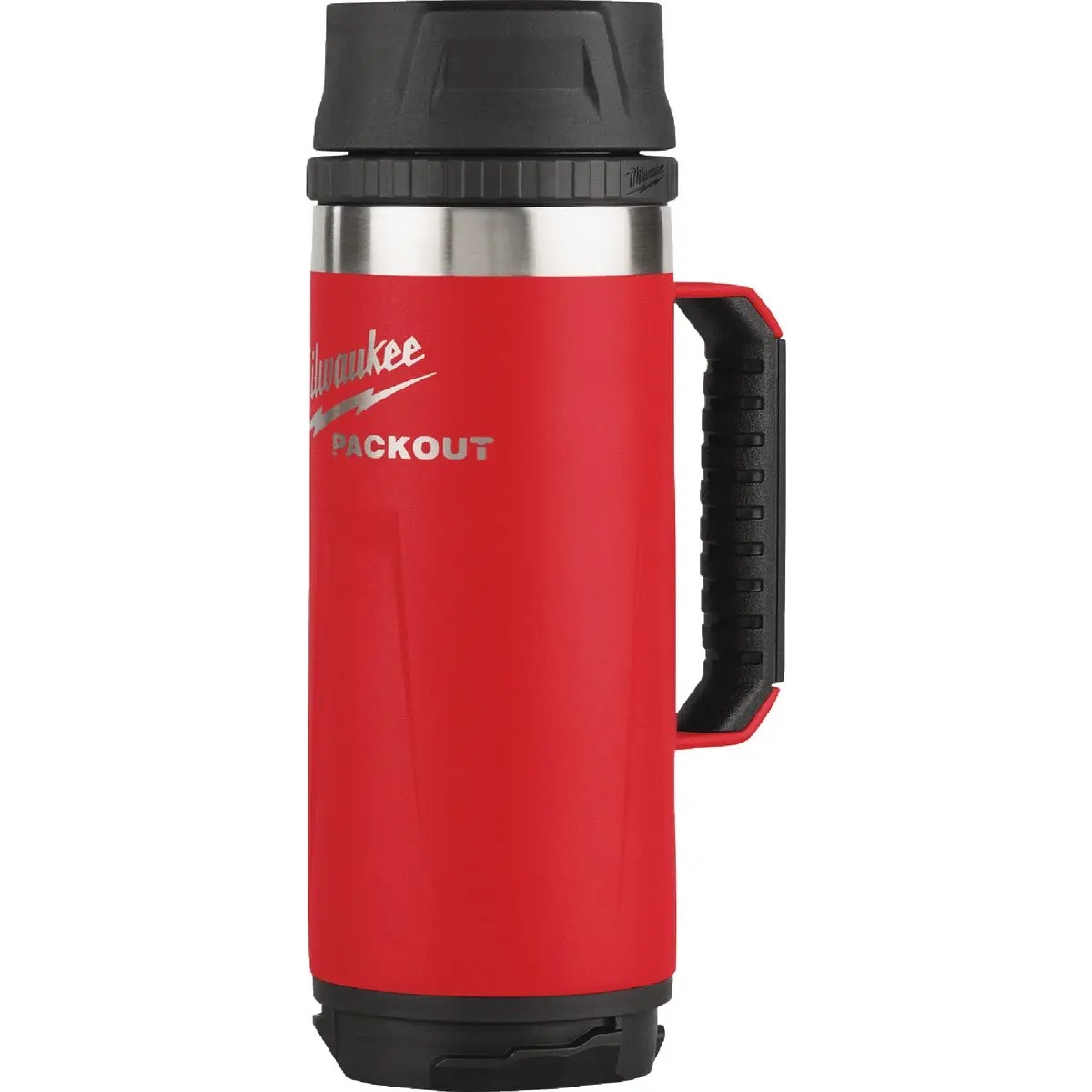 Picture of Milwaukee Electric Tool 146378 18 oz Metal Drinking Cup with Sip Lid - Red