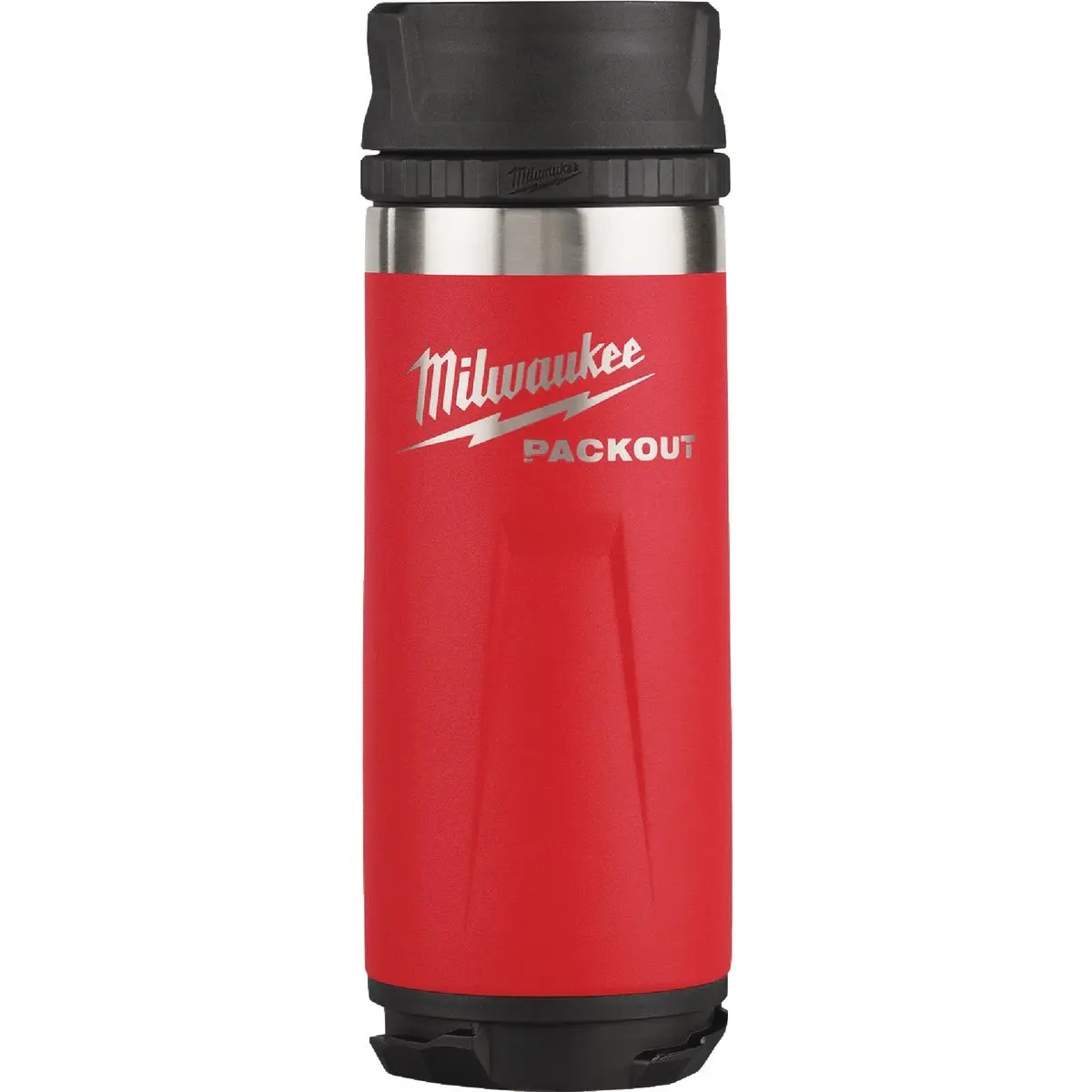 Picture of Milwaukee Electric Tool 146380 18 oz Metal Drinking Bottle with Sip Lid - Red