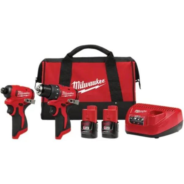 Picture of Milwaukee Electric Tool 145241 M12 Brushless Subcompact Drill & Driver & Impact Driver Combo Kit