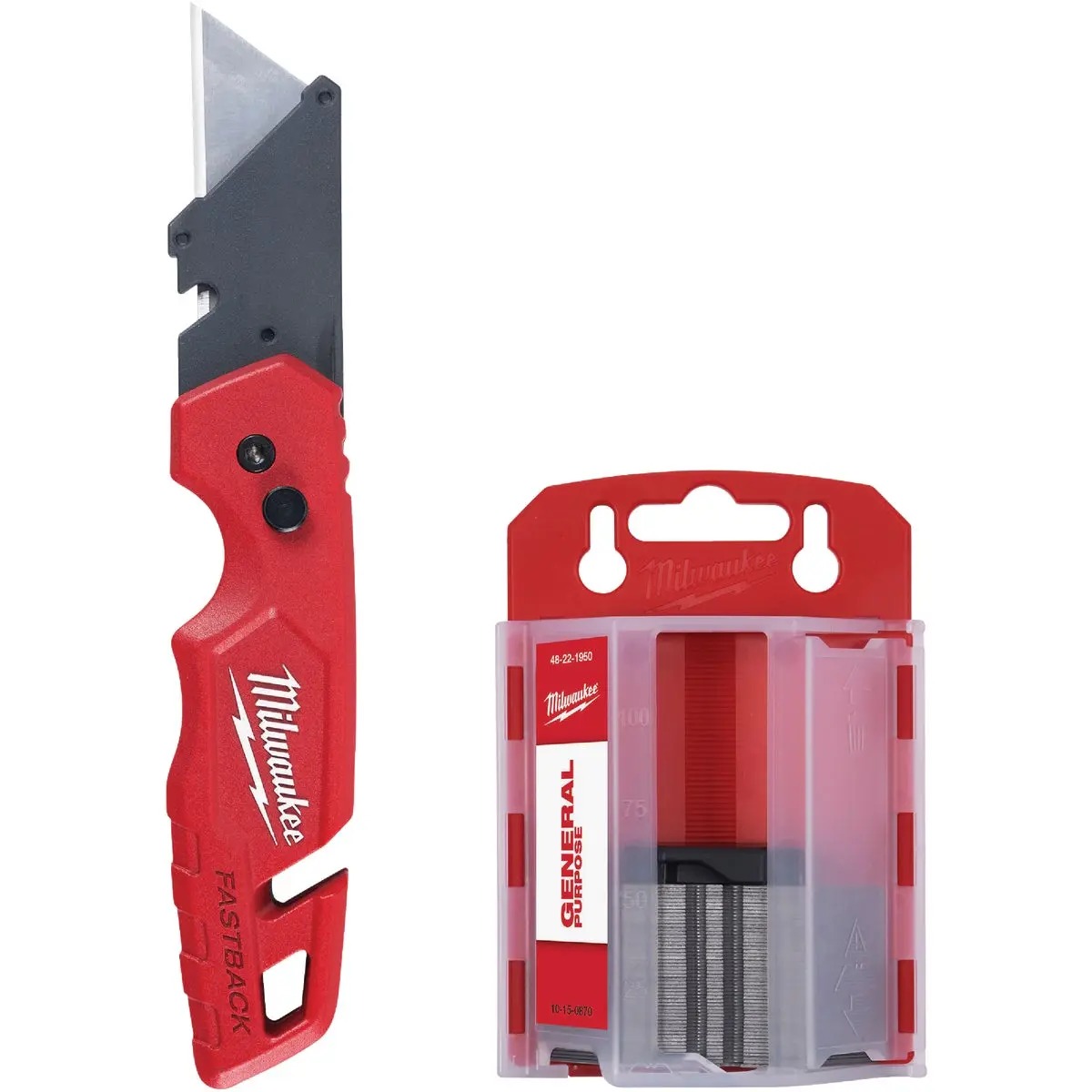 Picture of Milwaukee Electric Tool 145354 Folding Utility Knives&#44; Red - 50 Piece