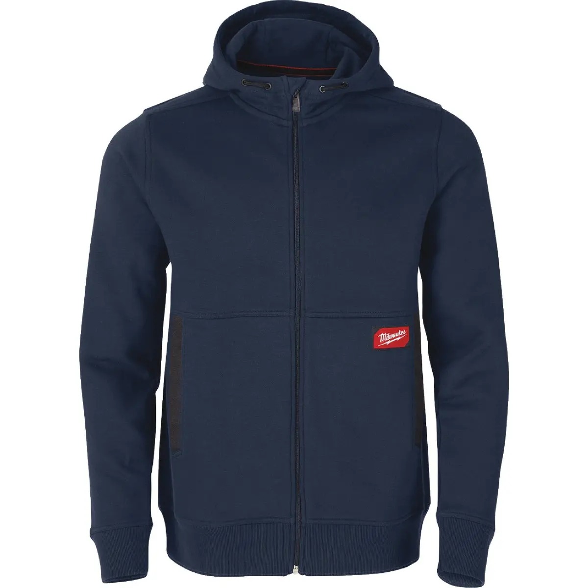 145953 Cotton & Poly Full-Zip Hooded Sweatshirt, Blue - Extra Large