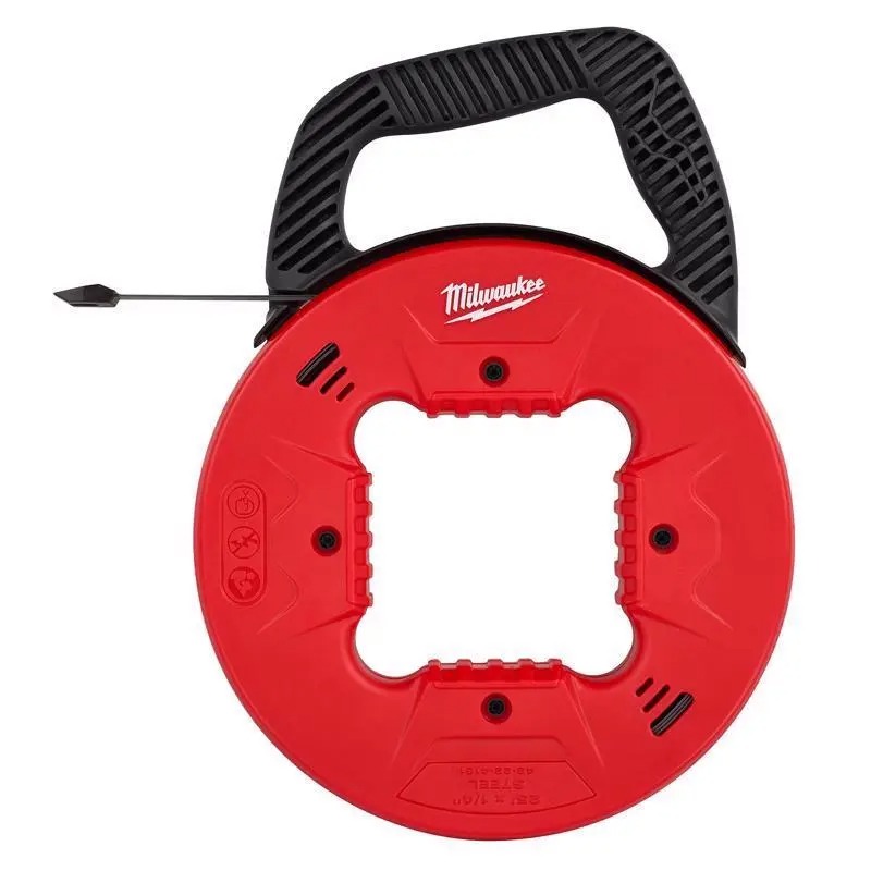 Picture of Milwaukee Electric Tool 146358 0.25 in. x 25 ft. Steel Fish Tape - Black & Red