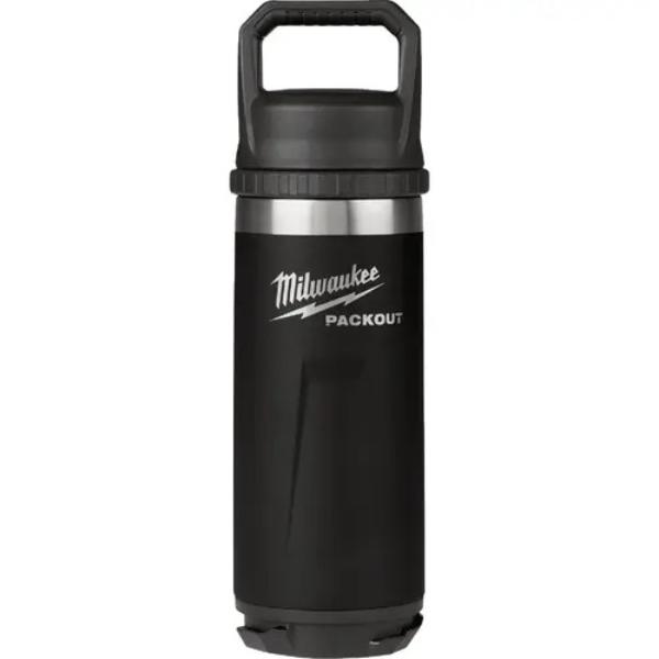 Picture of Milwaukee Electric Tool 146365 18 oz Stainless Steel Insulated Bottle - Black