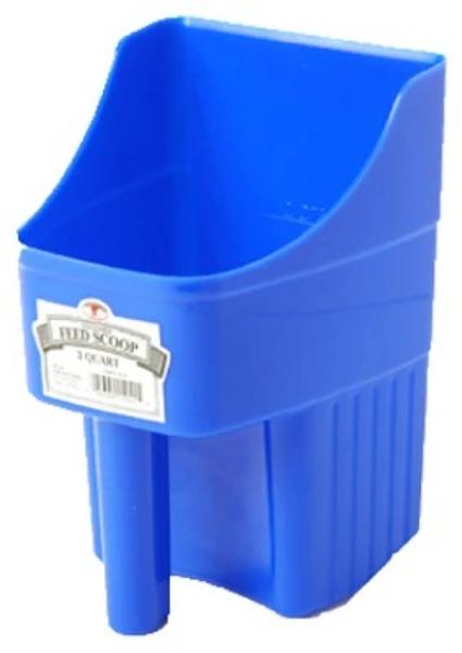 Picture of American Distribution 145446 3 qt. Plastic Feed Scoop - Blue