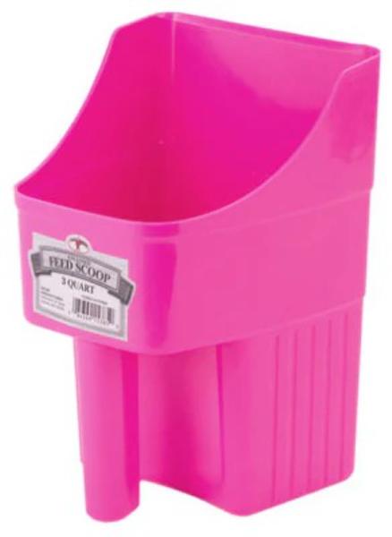 Picture of American Distribution 145447 3 qt. Plastic Feed Scoop - Hot Pink