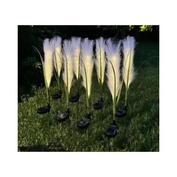 140233 12 in. Solar LED Bulrush Stick Light - Pack of 9