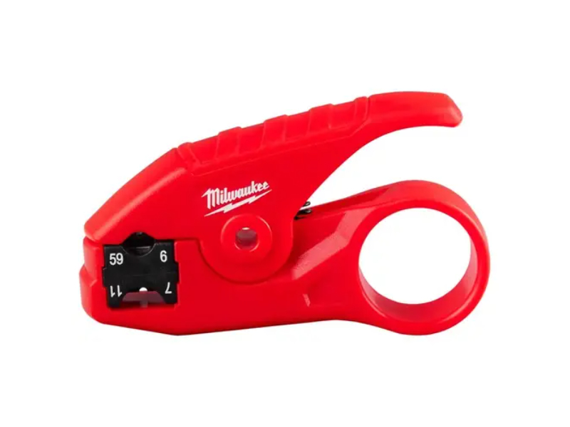 Picture of Milwaukee Electric Tool 146345 3.74 in. Coax Cable Stripper - Black & Red