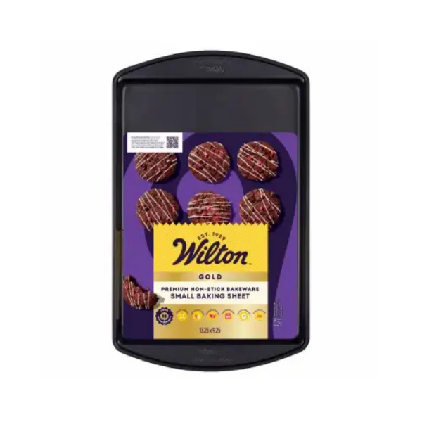 Picture of Wilton 147725 13.25 x 9.25 in. Gold Non-Stick Bakeware Small Baking Sheet