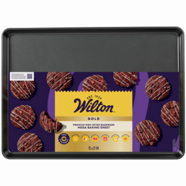 Picture of Wilton Industries 199691 15 x 21 in. Gold Non-Stick Bakeware Mega Baking Sheet