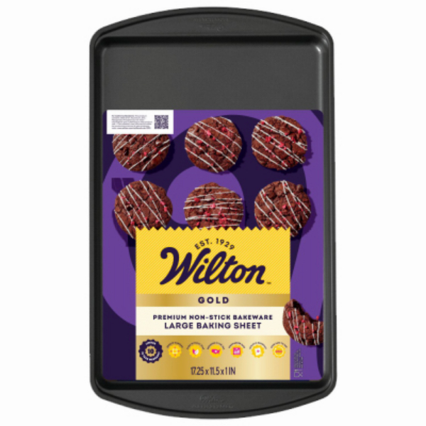 Picture of Wilton Industries 199699 17.25 x 11.25 in. Gold Non-Stick Bakeware Large Baking Sheet