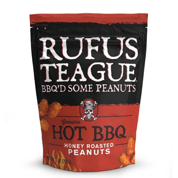 Rufus Teague Hot Peanuts Hot-Honey Roasted BBQ Peanuts 9 oz Bagged