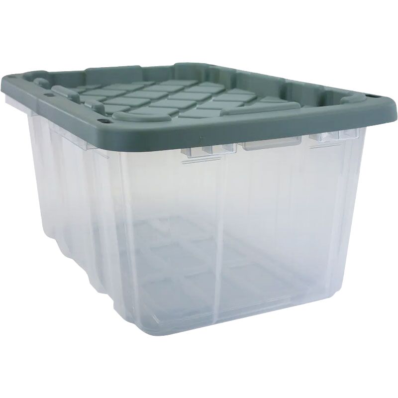 149629 17 gal Tough Tote, Clear & Green