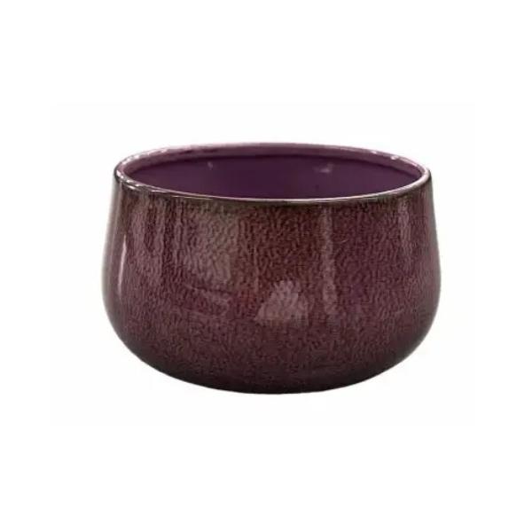 125687 4 in. Mini Bella Bowl Planter, Purple - Pack of 6