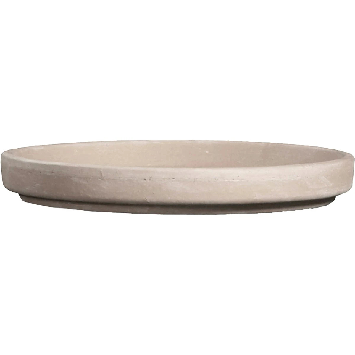 259954 7.75 in. White Granite Clay Saucer with 8 in. Pot
