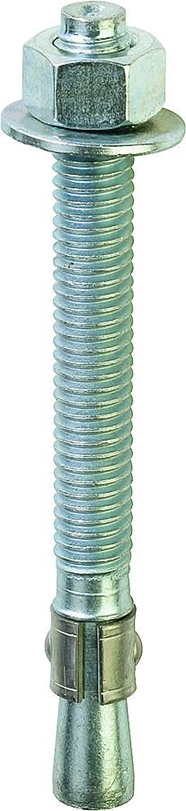151475 0.37 x 3 in. Stainless Steel Zinc Plated Wedge Anchor - 50 Count