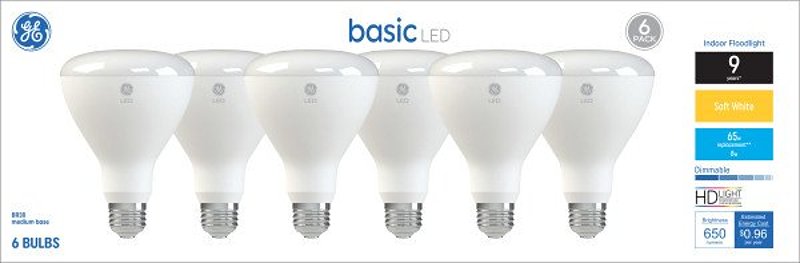 152219 8W LED HD Soft White Light Bulb with BR30 Medium Base