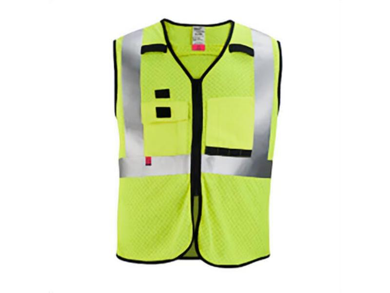 152419 Mens Class II Breakaway Polyester Mesh High Visibility Safety Vest, Yellow - 4XL & 5XL
